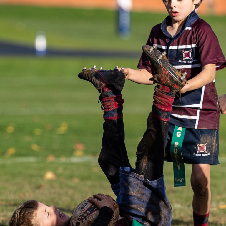 students playing rugby