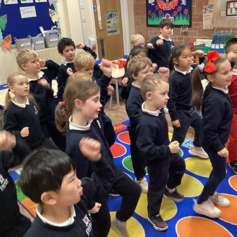 students in a dancing class