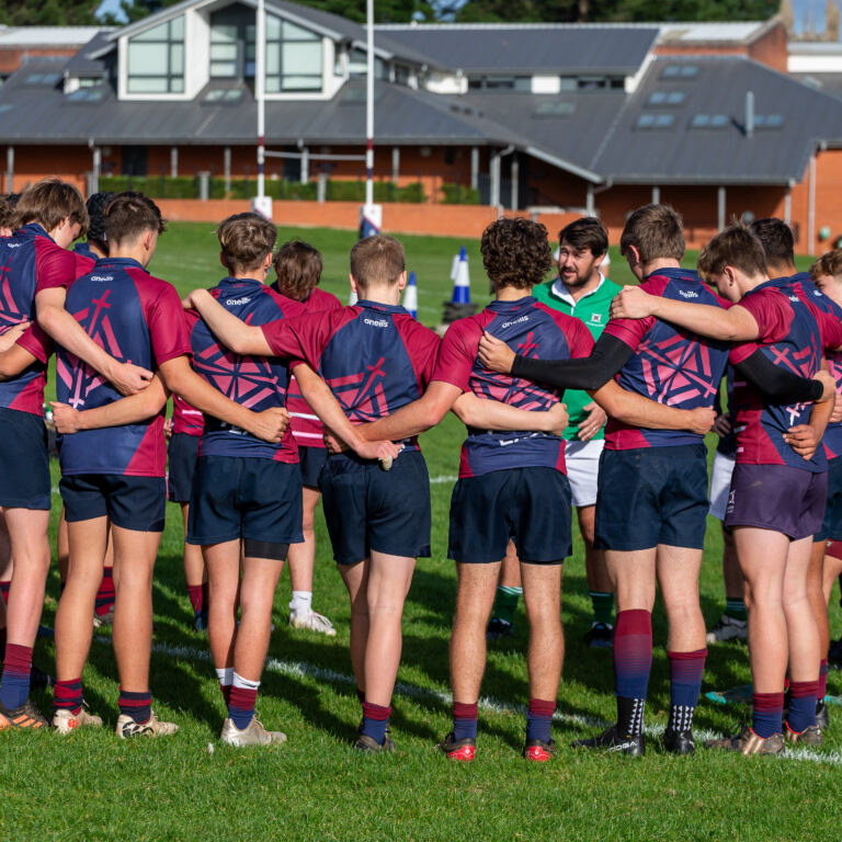 Students in a rugby preparation meeting