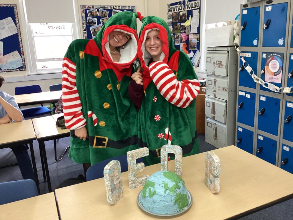 students dressed up