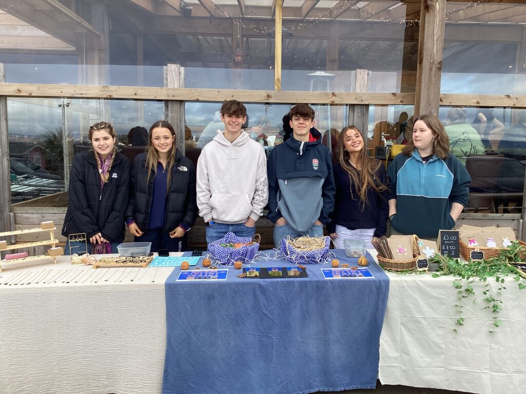 students at a young enterprise sale