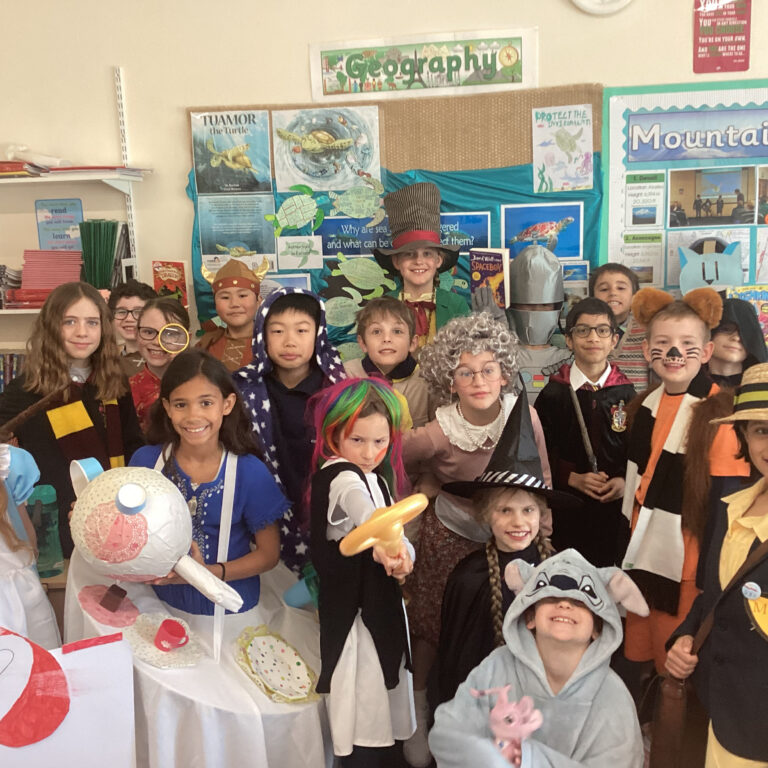 students dressed up for reflections week