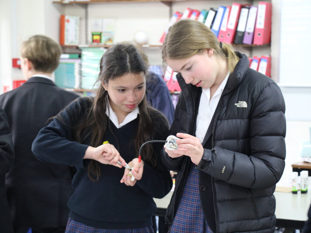 students working together
