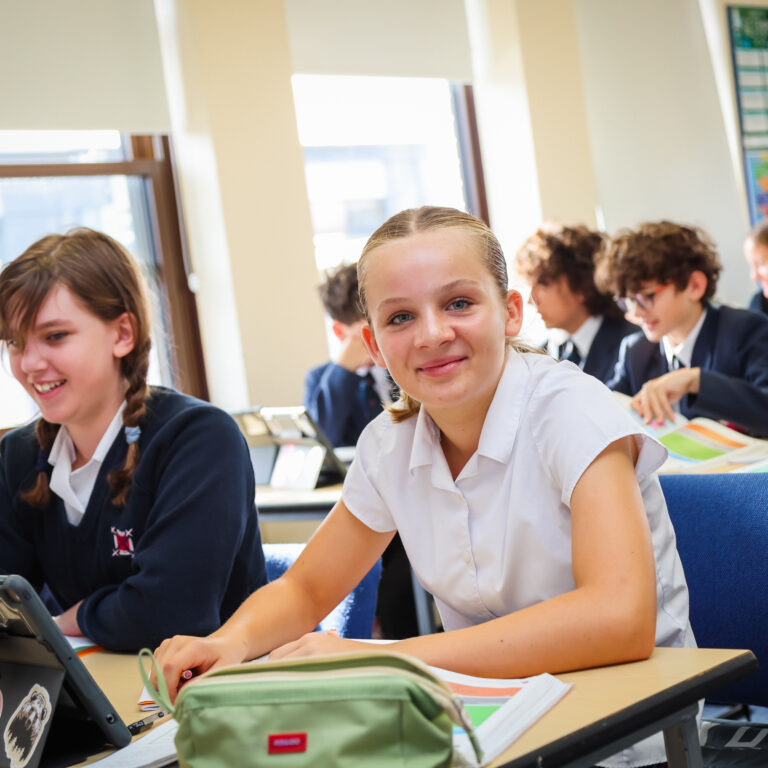 students in class