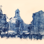 painting of a building