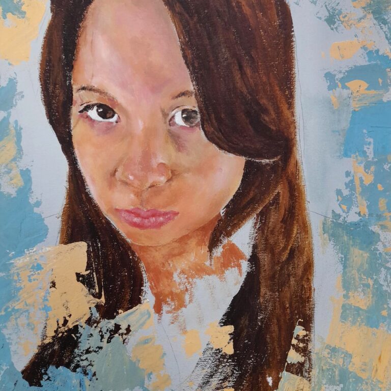 painting of a girl