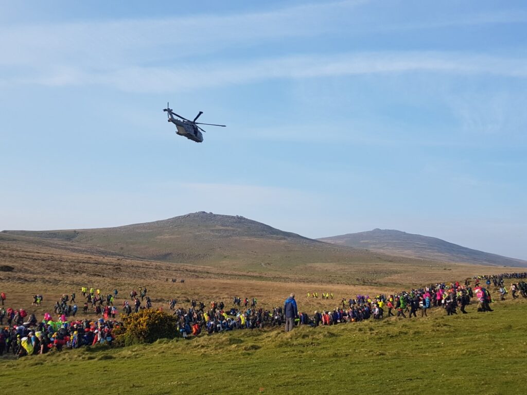helicopter in a field