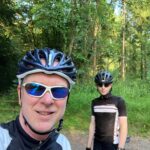 selfie of two people wearing cycling gear