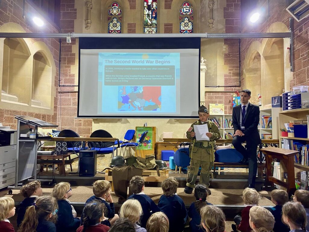 school lesson in church