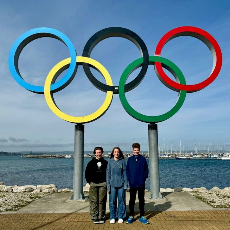 Olympics logo sculpture