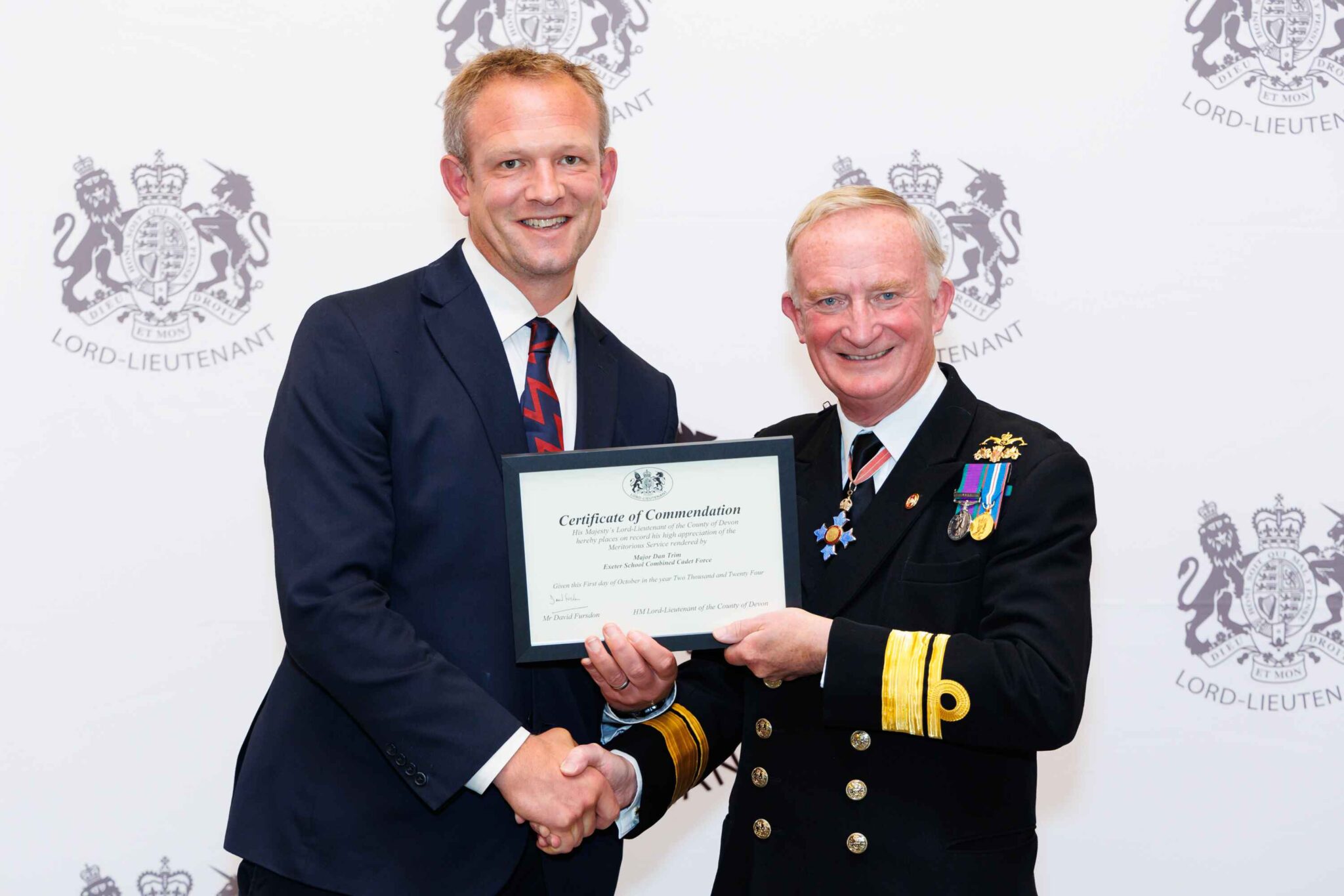 School CCF staff members recognised at awards – Exeter School