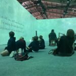 Children at Beyond Van Gogh exhibition