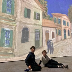 Children at Beyond Van Gogh exhibition