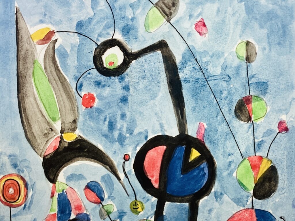 Clemmie watercolour painting