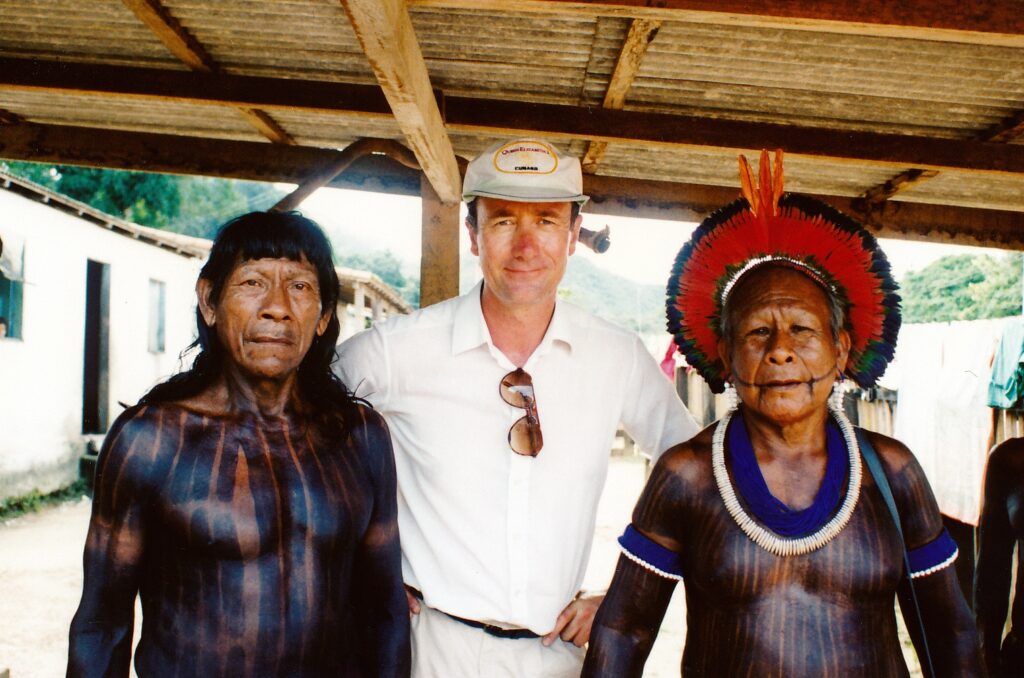 Alex Leger with the Kayapo tribe in Brazil 