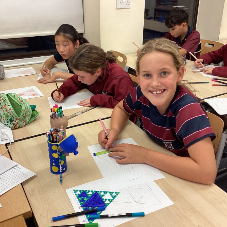 Comets club pupils doing fractals