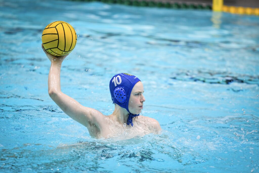 Finn playing water polo
