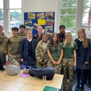 Upper Fifth pupils at RS talk