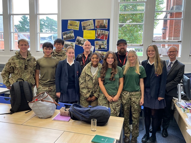 Upper Fifth pupils at RS talk