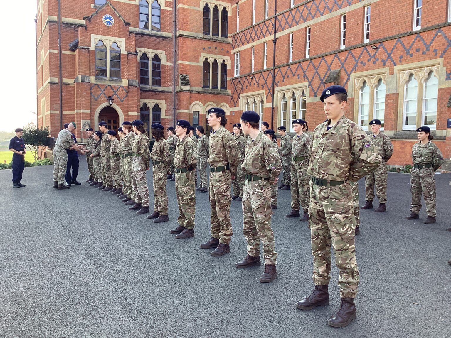 Passing Out Parade for Year 10 RN CCF section – Exeter School