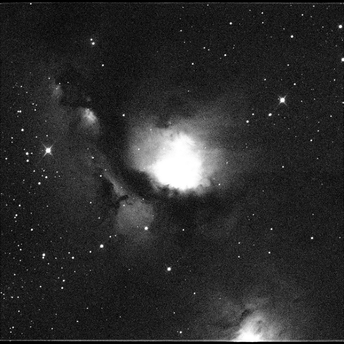 Messier 42 (The “Orion Nebula”) a giant cloud of gas and dust located about 1,300 light‑years away in the constellation Orion