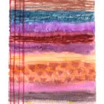 Colourful artwork with stripes
