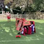 romans covered by shields