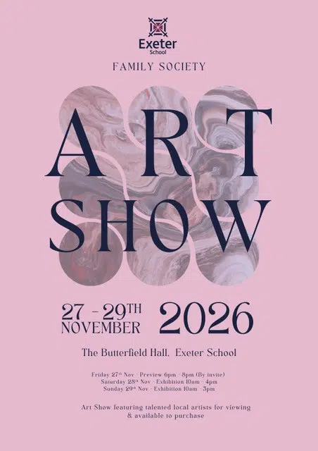 ARt Show Event Poster – Exeter School